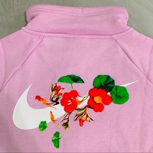 nike femme rally half zip